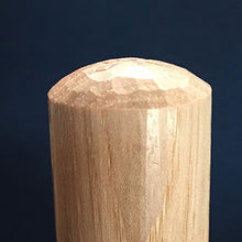 Load image into Gallery viewer, hand carved bo staff end detail
