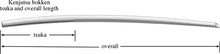Load image into Gallery viewer, bokken length