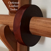 Load image into Gallery viewer, leather bokken tsuba