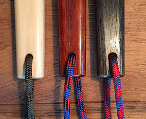 tessen lanyard color choices: green, blue and red