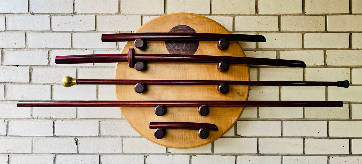bokken, jo, tanto of laminated rosewood composite