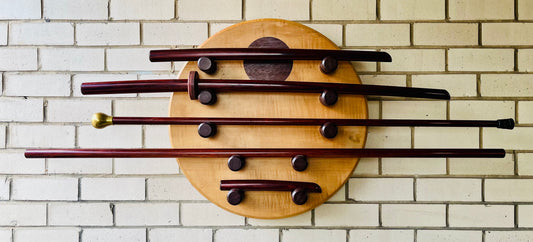 bokken, jo, tanto of laminated rosewood composite