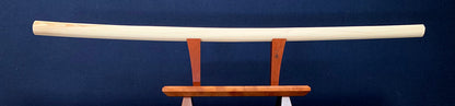 reverse side of hand cut iwama bokken