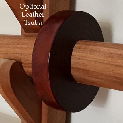 leather bokken tsuba